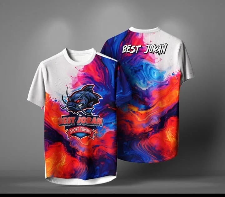 Colourful custom jersey design example