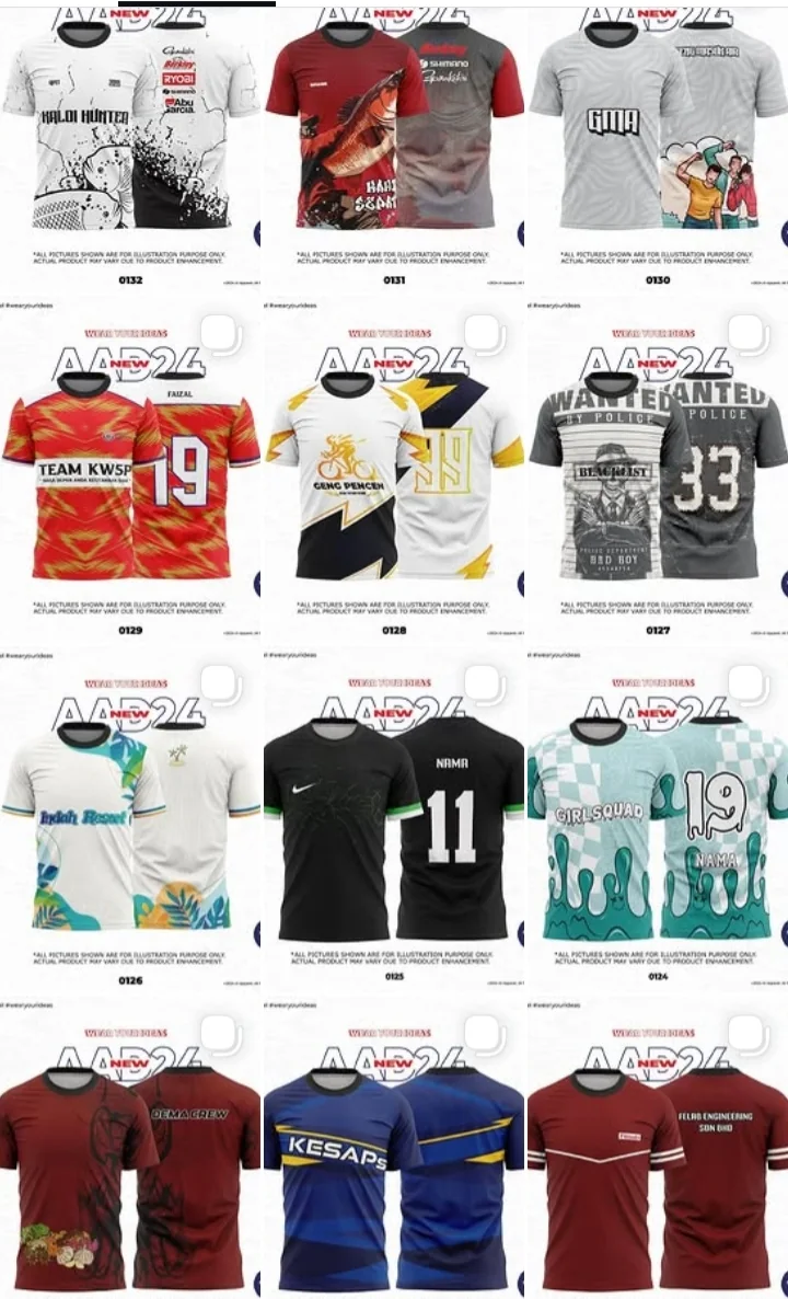 Custom jersey design catalogue