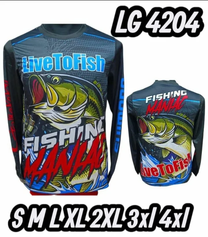Long sleeve fishing jersey design